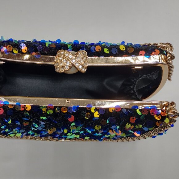 Exquisite Sequin Clutch Evening Bag - Picture 3 of 8